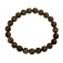 Black color Moonstone  round beads bracelet