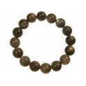 Black color Moonstone  round beads bracelet