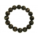 Black color Moonstone  round beads bracelet