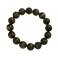 Black color Moonstone  round beads bracelet
