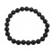 Black Tourmaline round beads bracelet