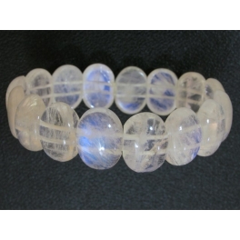 Blue sheen color Moonstone  DD beads bracelet