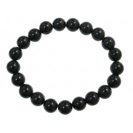 Black Tourmaline round beads bracelet Black Tourmaline round beads bracelet