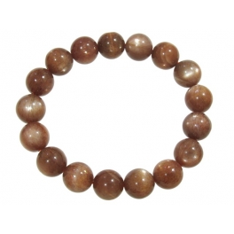 Sunstone round beads bracelet