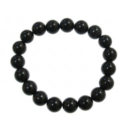 Black Tourmaline round beads bracelet Black Tourmaline round beads bracelet