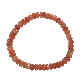 Sunstone faceted flat beads bracelet Sunstone faceted flat beads bracelet