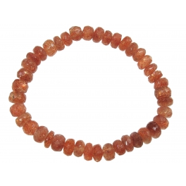 Sunstone faceted flat beads bracelet Sunstone faceted flat beads bracelet