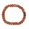 Sunstone faceted flat beads bracelet