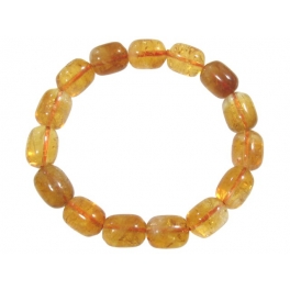 Citrine barrel beads bracelet Citrine barrel beads bracelet