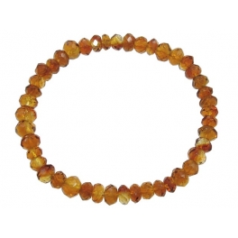 Citrine faceted flat beads bracelet Citrine faceted flat beads bracelet