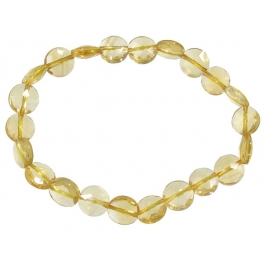 Citrine flat beads bracelet Citrine flat beads bracelet