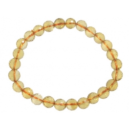 Citrine faceted round beads bracelet Citrine faceted round beads bracelet