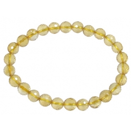 Citrine faceted round beads bracelet Citrine faceted round beads bracelet