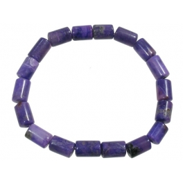 Sugilite barrel beads bracelet