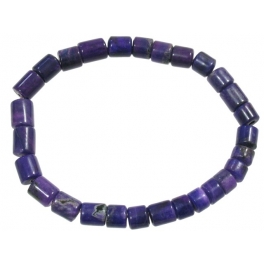 Sugilite barrel beads bracelet Sugilite barrel beads bracelet