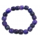 Sugilite barrel beads bracelet