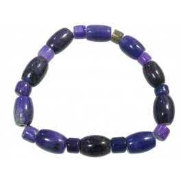 Sugilite barrel beads bracelet Sugilite barrel beads bracelet