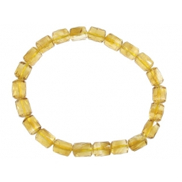 Citrine faceted barrel beads bracelet Citrine faceted barrel beads bracelet