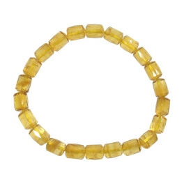 Citrine faceted barrel beads bracelet Citrine faceted barrel beads bracelet