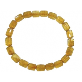 Citrine faceted barrel beads bracelet Citrine faceted barrel beads bracelet
