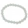 Aquamarine round beads bracelet