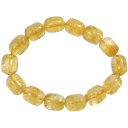 Citrine barrel beads bracelet Citrine barrel beads bracelet