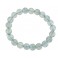 Aquamarine round beads bracelet
