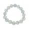 Aquamarine round beads bracelet