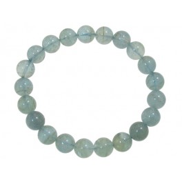Aquamarine round beads bracelet Aquamarine round beads bracelet