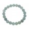 Aquamarine round beads bracelet