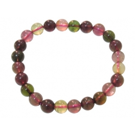 Muticolor Tourmaline round beads bracelet Muticolor Tourmaline round beads bracelet
