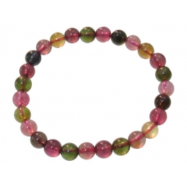 Muticolor Tourmaline round beads bracelet Muticolor Tourmaline round beads bracelet