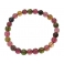Muticolor Tourmaline round beads bracelet