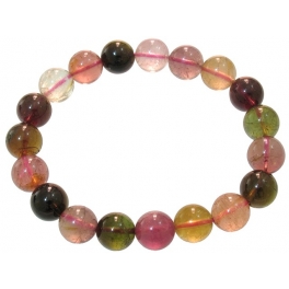 Muticolor Tourmaline round beads bracelet Muticolor Tourmaline round beads bracelet