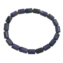 Sugilite barrel beads bracelet Sugilite barrel beads bracelet