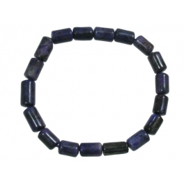 Sugilite barrel beads bracelet Sugilite barrel beads bracelet