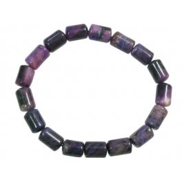 Sugilite barrel beads bracelet Sugilite barrel beads bracelet
