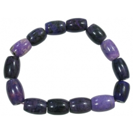 Sugilite barrel beads bracelet Sugilite barrel beads bracelet