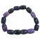 Sugilite barrel beads bracelet