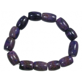 Sugilite barrel beads bracelet Sugilite barrel beads bracelet