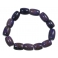 Sugilite barrel beads bracelet