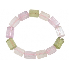 Kunzite barrel beads bracelet Kunzite barrel beads bracelet