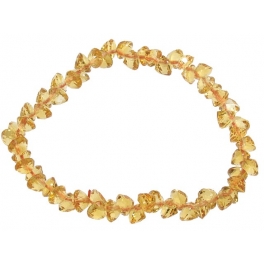 Citrine faceted beads bracelet