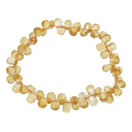 Citrine faceted pear beads bracelet Citrine faceted pear beads bracelet