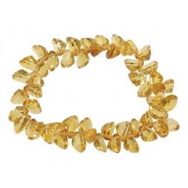 Citrine faceted beads bracelet