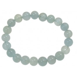 Aquamarine round beads bracelet Aquamarine round beads bracelet