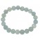 Aquamarine round beads bracelet