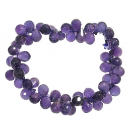 Amethyst faceted pear beads bracelet Amethyst faceted pear beads bracelet