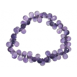 Amethyst faceted pear beads bracelet Amethyst faceted pear beads bracelet