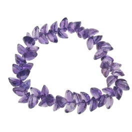 Amethyst faceted pear beads bracelet Amethyst faceted pear beads bracelet